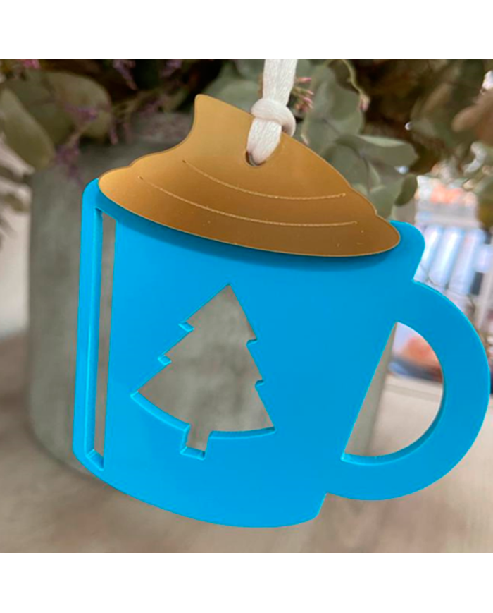 Adorno De Navidad Con Forma De Taza De Caf