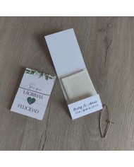 Pañuelo y Porta Bengalas "Solo para lágrimas de felicidad" (50 uds)