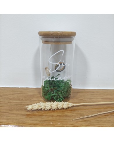 Porta Alianzas Bote con Tapa Grabada