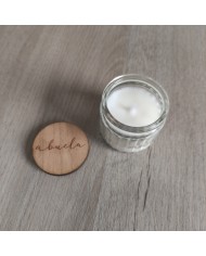 Vela Pequeña con Tapa Grabada