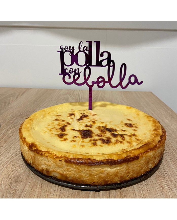 Topper "Soy la Polla con Cebolla"