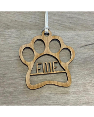 Bola de Navidad con Forma de Huella