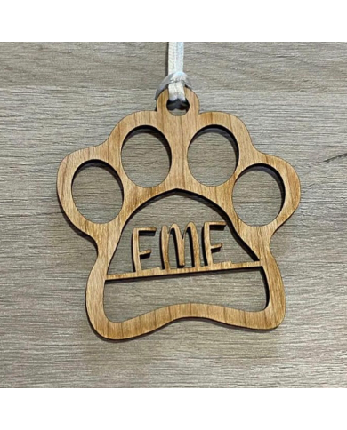 Bola de Navidad con Forma de Huella