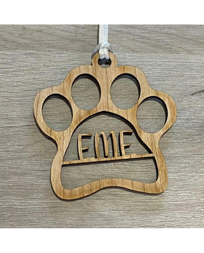 Bola de Navidad con Forma de Huella