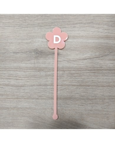 Agitador Flor con Vinilo