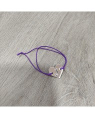 Pulsera Corazón Inicial Calada
