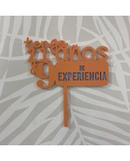 Topper Cumpleaños Años más Experiencia