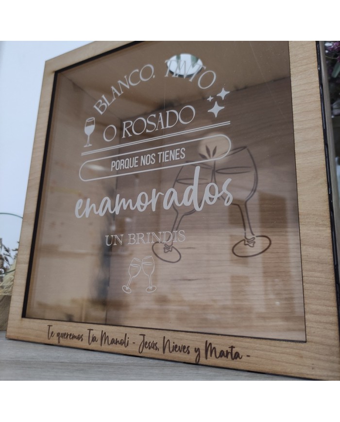 Hucha de Corchos - Blanco Tinto o Rosado porque nos tienes enamorados