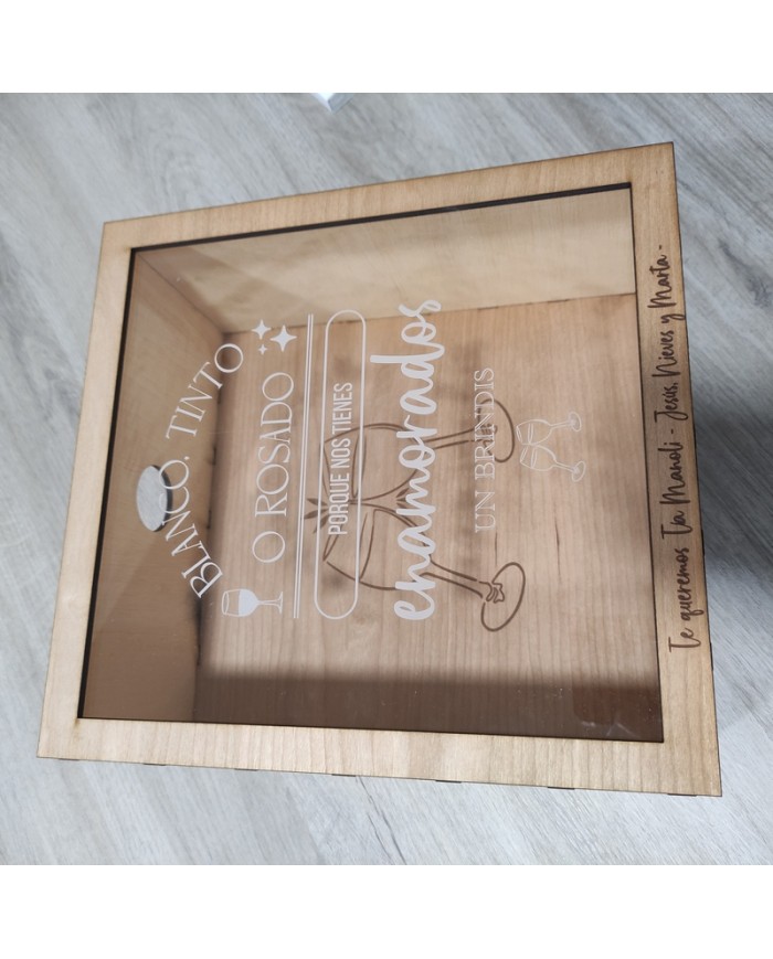 Hucha de Corchos - Blanco Tinto o Rosado porque nos tienes enamorados