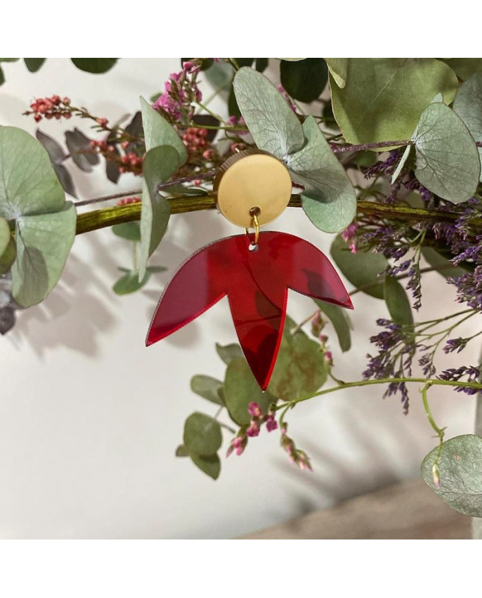 Pendientes de Flor más Circulo