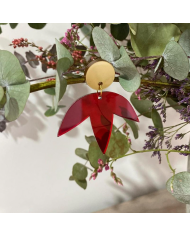 Pendientes de Flor más Circulo