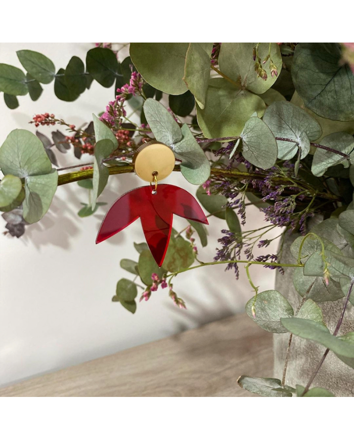 Pendientes de Flor más Circulo