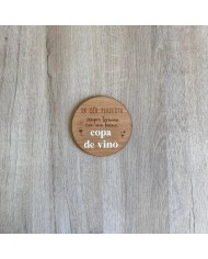 Posavasos "Día Perfecto" de Madera con Vinilo