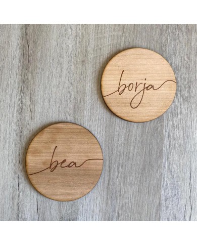 Posavasos Nombre Grabado Posavasos Nombre Grabado