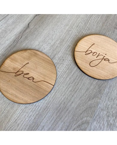 Posavasos Nombre Grabado