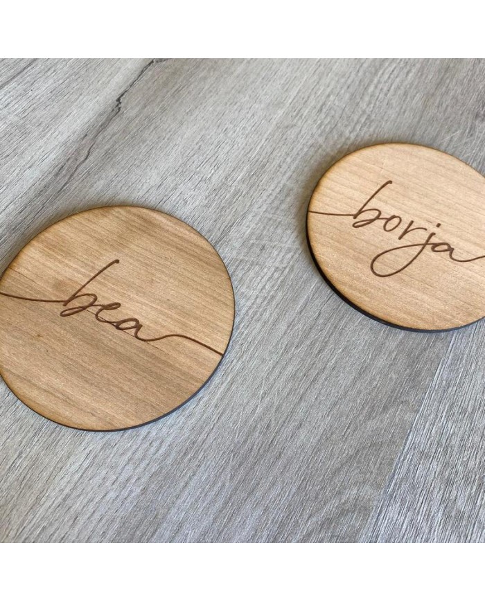 Posavasos Nombre Grabado