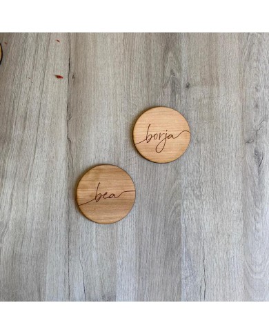 Posavasos Nombre Grabado Posavasos Nombre Grabado