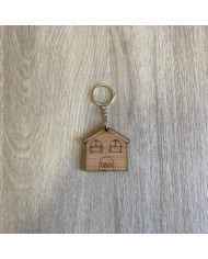 Llavero Casa con Nombre Grabado 1 o 2 piezas