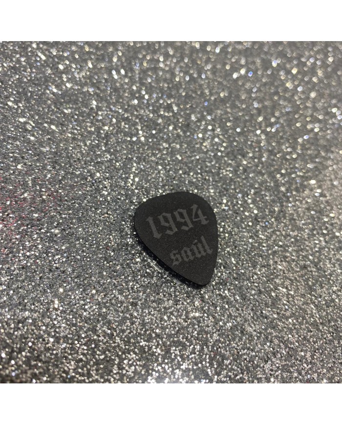 Guitarra Porta Púas con Púa de Metacrilato