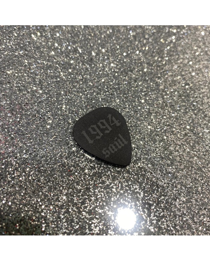 Guitarra Porta Púas con Púa de Metacrilato