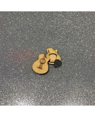 Guitarra Porta Púas con Púa de Metacrilato Guitarra Porta Púas con Púa de Metacrilato