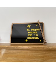 Cartel Star Wars El mejor padre de la Galaxia con Nombre