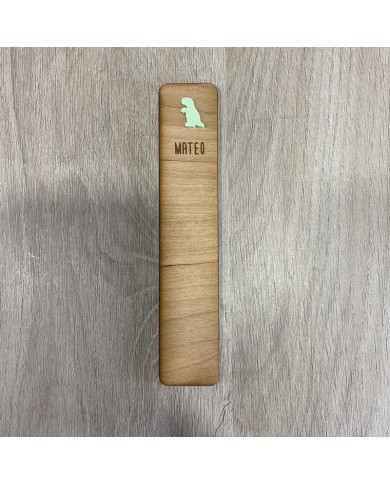 Marcapáginas Dinosaurio con Nombre