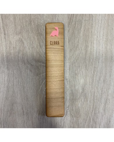 Marcapáginas Dinosaurio con Nombre