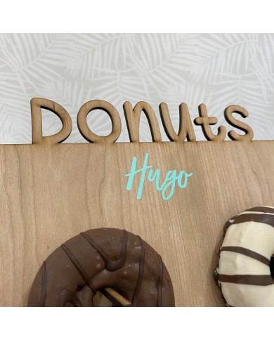 Expositor para Donuts con o sin Nombre en Vinilo