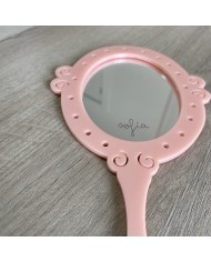 Espejo de Mano Corona con Nombre Grabado