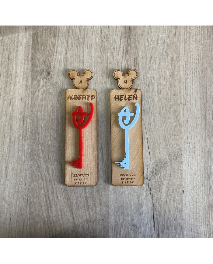 Marcapáginas Llave Disney
