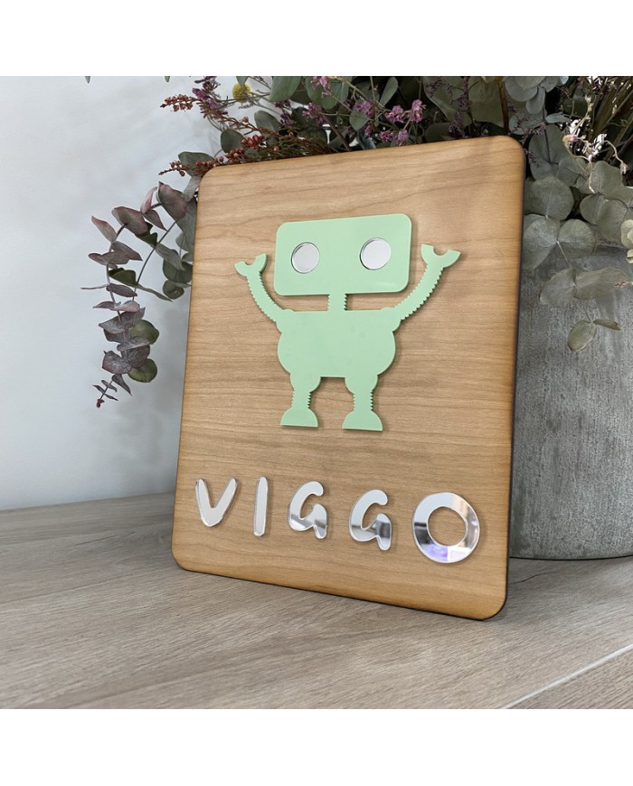 Cartel Robot con Nombre