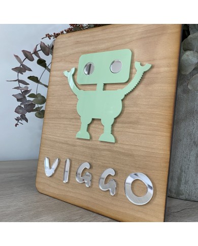 Cartel Robot con Nombre