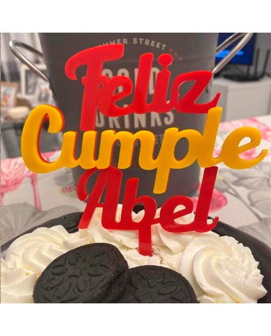 Topper Feliz Cumple Nº 4 Topper Feliz Cumple Nº 4