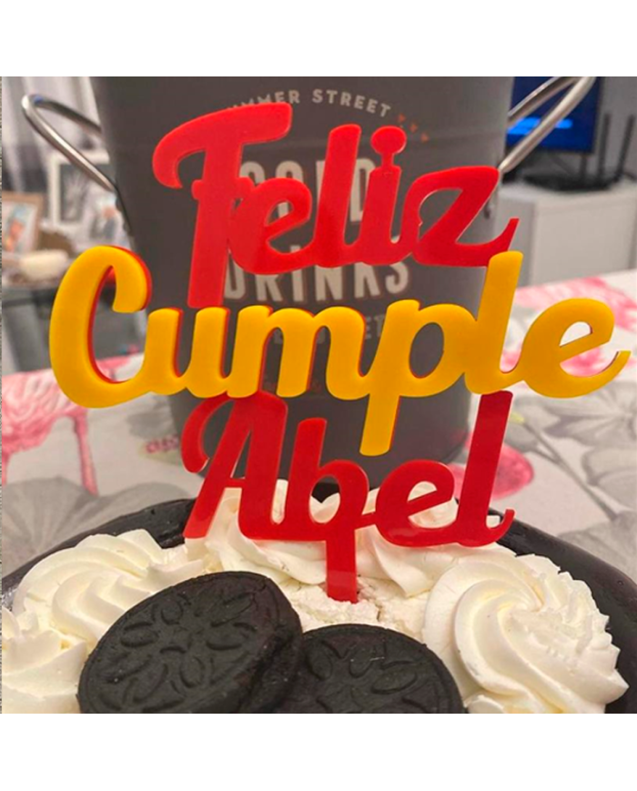 Topper Feliz Cumple Nº 4