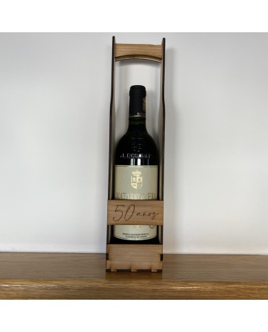 Caja con Asa para Botella de Vino Caja con Asa para Botella de Vino