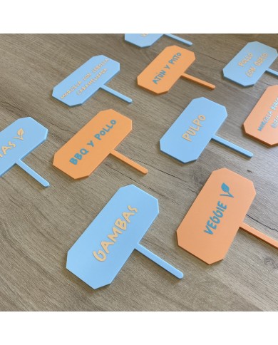 Carteles Indicadores con Vinilo para Comida