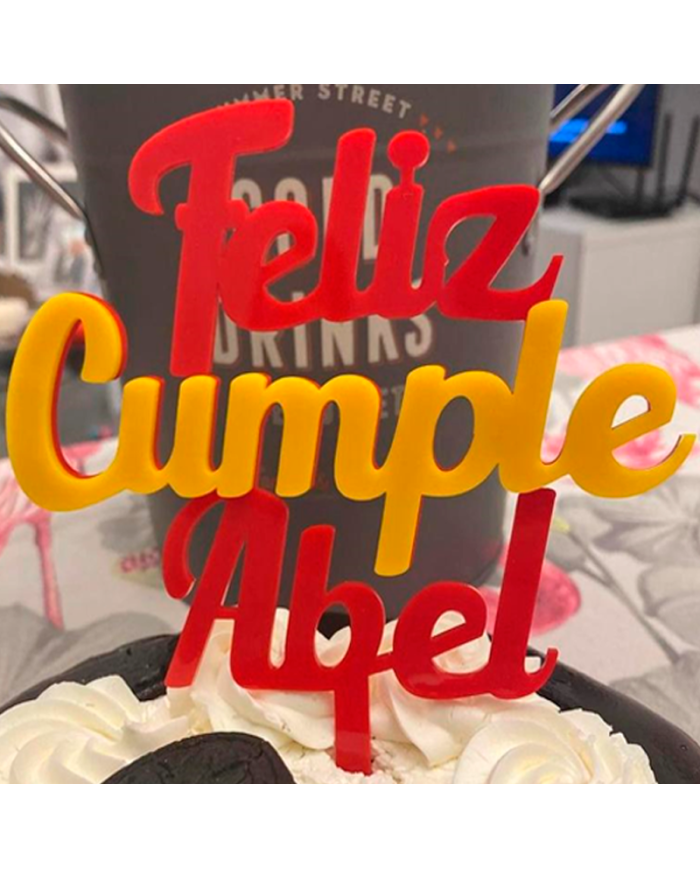 Topper Feliz Cumple Nº 4
