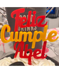 Topper Feliz Cumple Nº 4