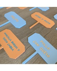 Carteles Indicadores con Vinilo para Comida