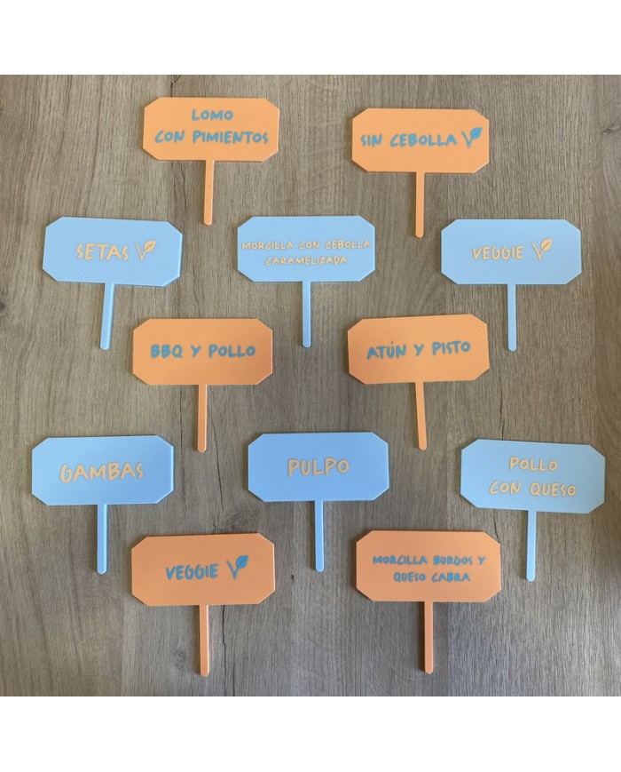 Carteles Indicadores con Vinilo para Comida