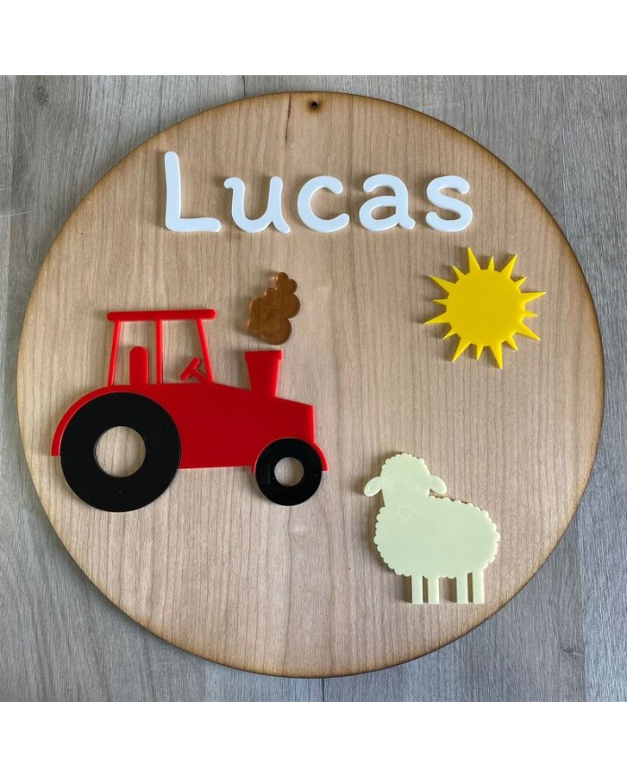 Cartel Granja con Nombre