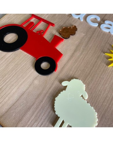 Cartel Granja con Nombre