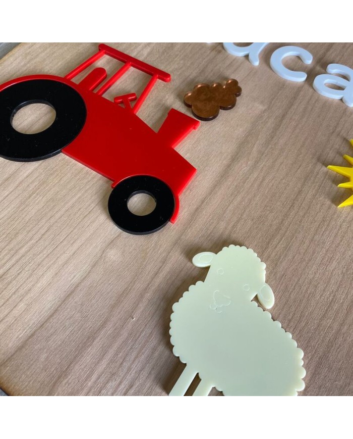 Cartel Granja con Nombre