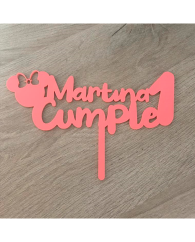 Topper Cumple Ratita Minnie Topper Cumple Ratita Minnie