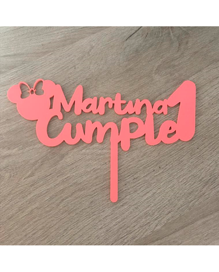 Topper Cumple Ratita Minnie