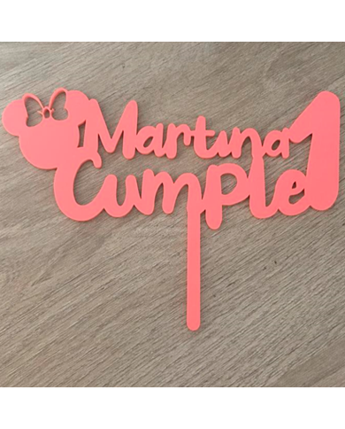 Topper Cumple Ratita Minnie Topper Cumple Ratita Minnie