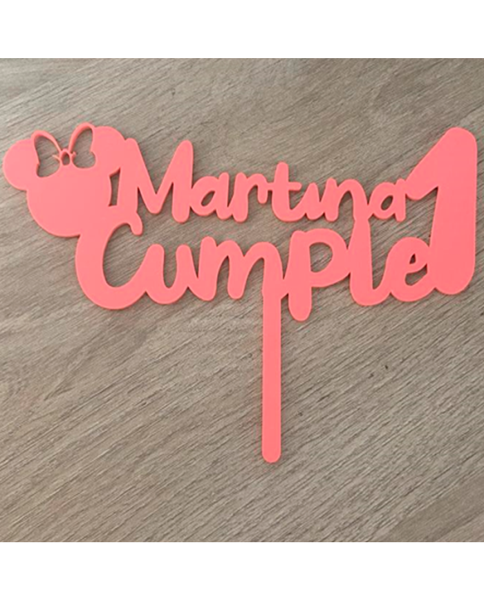 Topper Cumple Ratita Minnie