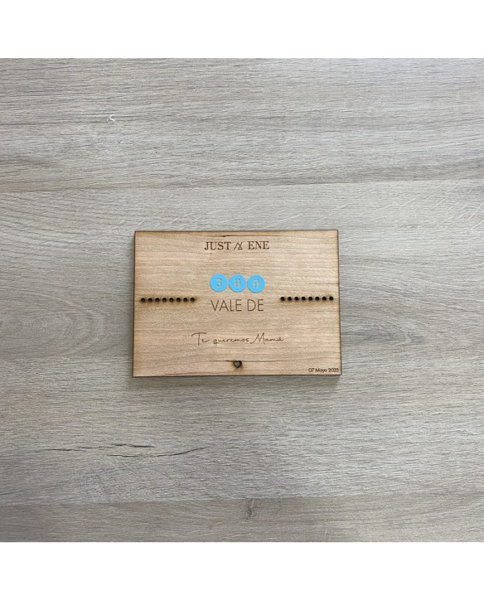 Tarjeta Vale de Regalo para Tienda con Nombre