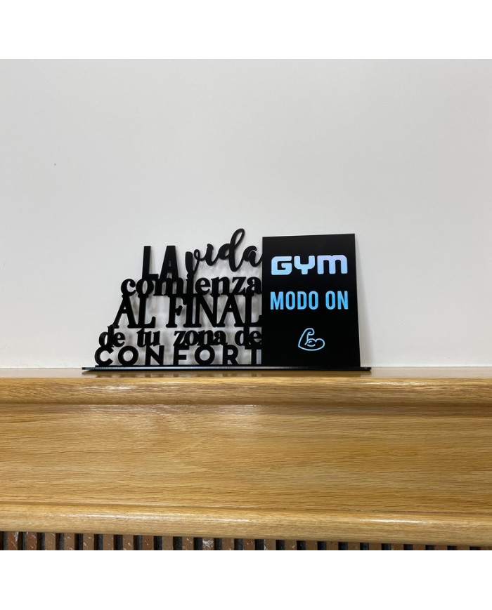 Marco Metacrilato "Gym Modo On"